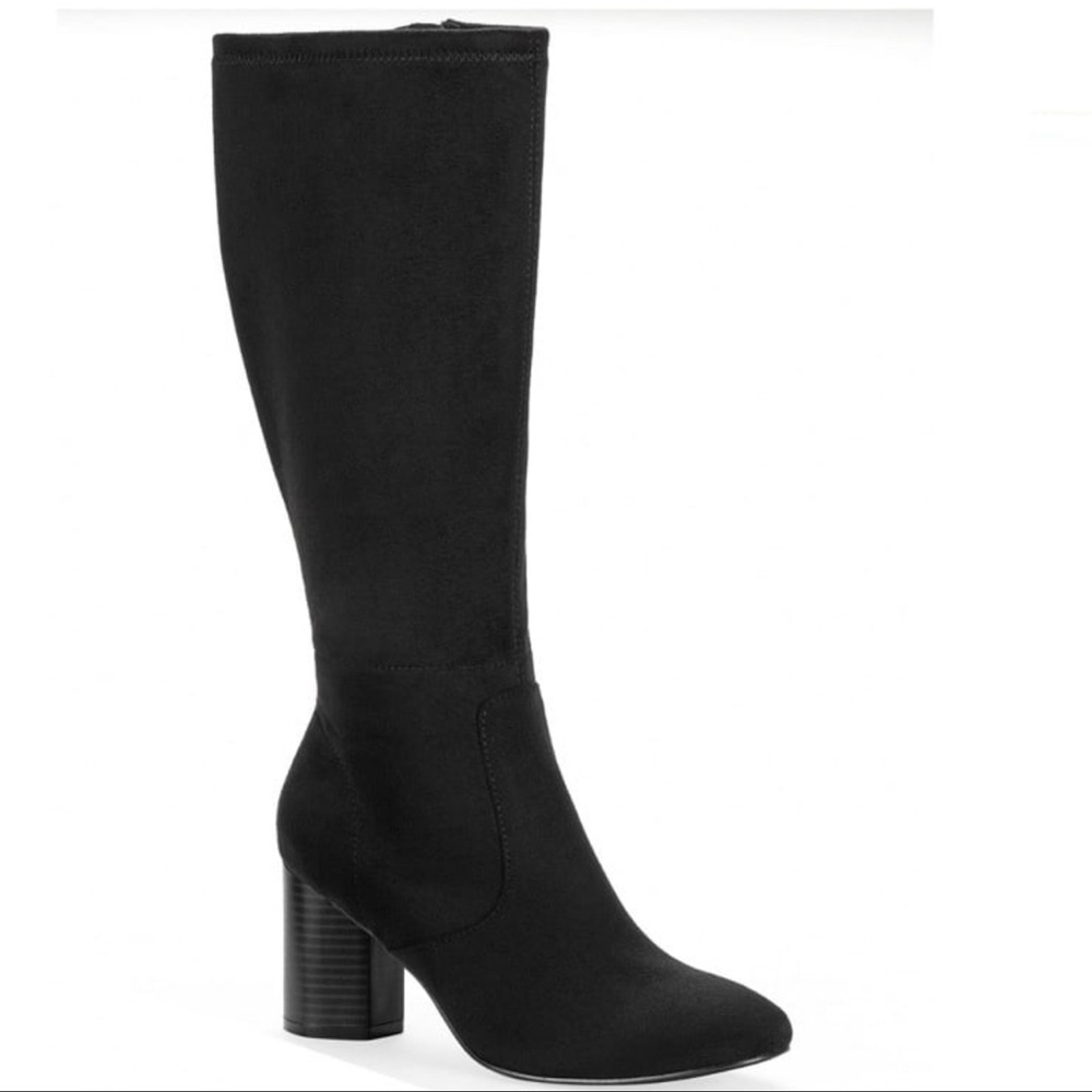 Style & Co. Black Knee-High Block Heel Boots